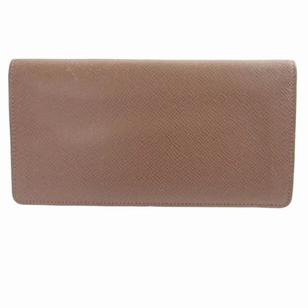Louis Vuitton Taiga Portefeuille Brazza Grizzly LV bi fold long wallet